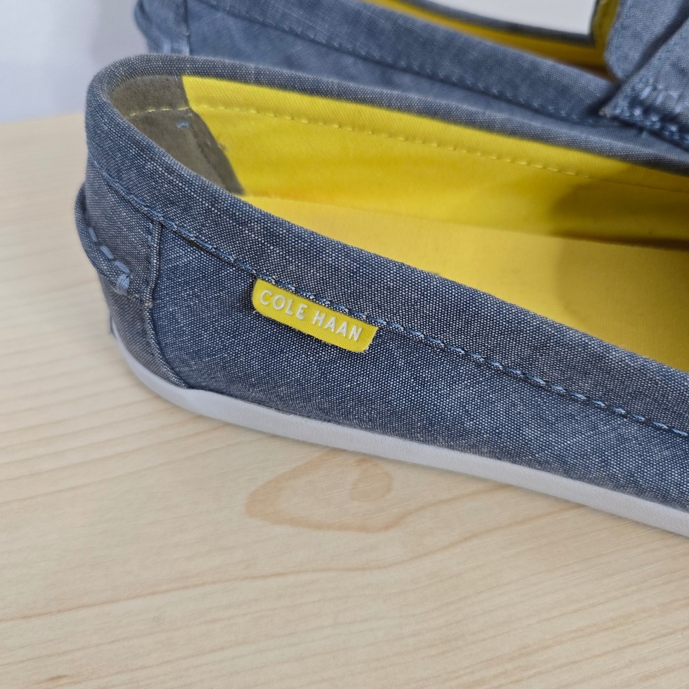 Cole Haan Pinch Weekender Classic Penny Loafers Blue Chambray Denim Womens 8.5B - Picture 5 of 9